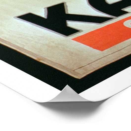 Reclame voor "Kadda Cigarettes" (kleurenlitho Poster (Hoek)