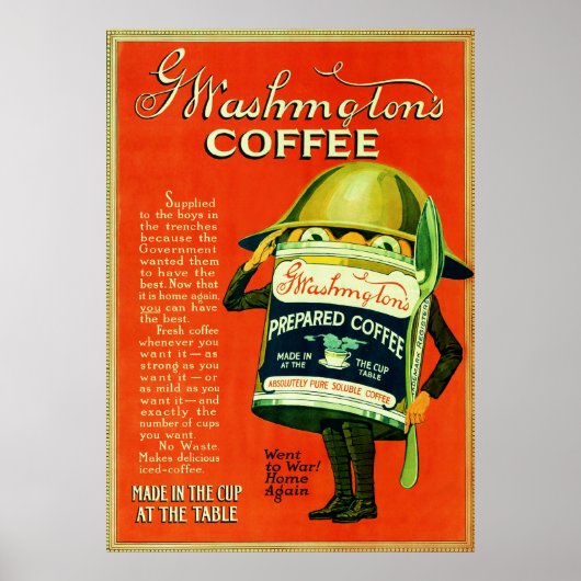 reclame voor koffie. poster (Voorkant)