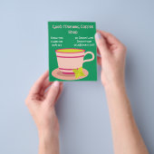 Reclame voor koffiezaak cafe flyer (Hand)