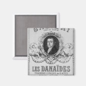 Reclame voor "Les Danaides" Magneet (Voorkant / Achterkant)