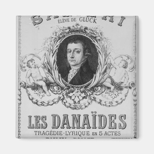Reclame voor "Les Danaides" Magneet (Voorkant)