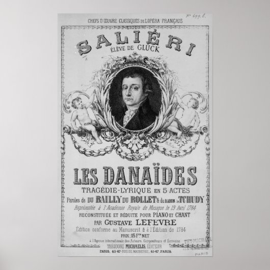 Reclame voor "Les Danaides" Poster (Voorkant)