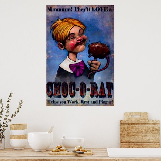 reclame voor levensmiddelen poster (Keuken)