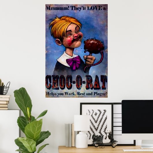 reclame voor levensmiddelen poster (Thuiskantoor)