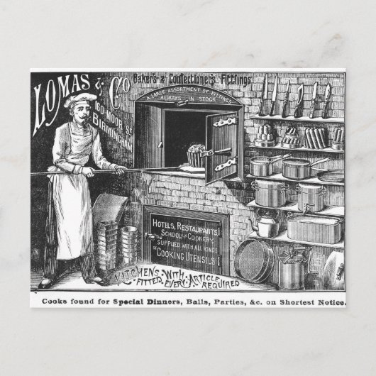 Reclame voor Lomas en Co. Briefkaart (Voorkant)