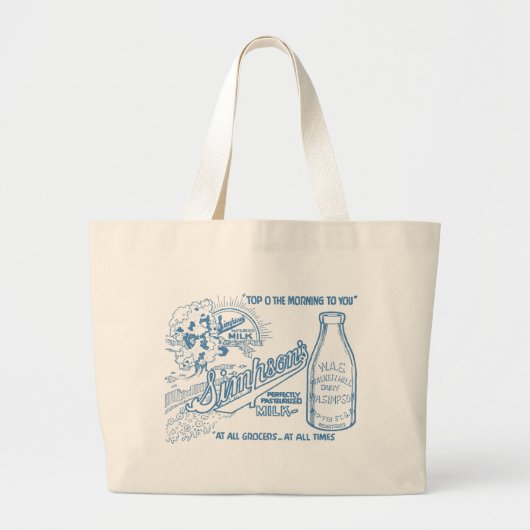 reclame voor melk grote tote bag (Voorkant)