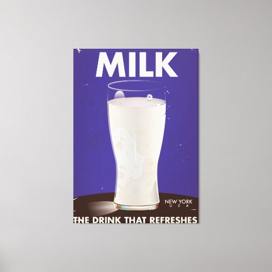 Reclame voor melk uit het verleden canvas afdruk (Voorkant)