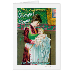 Reclame voor mevrouw Winslows Soothing Syrup