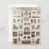 Reclame voor Oetzmann & Co. Briefkaart (Voorkant / Achterkant)