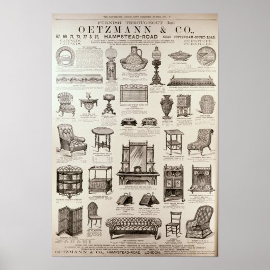 Reclame voor Oetzmann & Co. Poster (Voorkant)