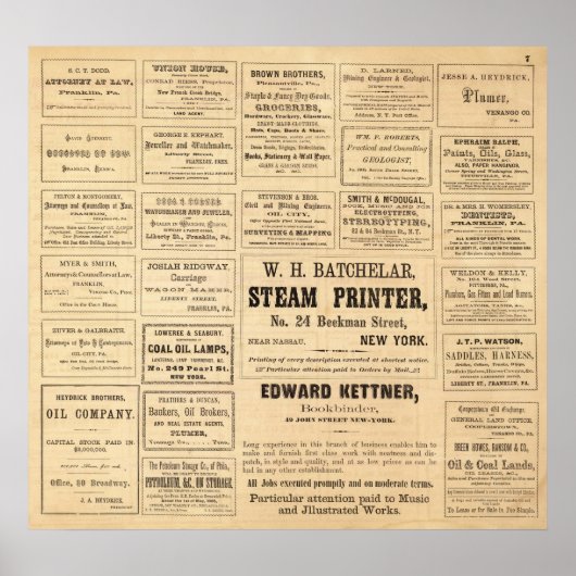 Reclame voor olie poster (Voorkant)