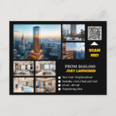 Reclame voor onroerend goed voor onroerend goed in briefkaart (Achterkant)