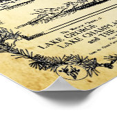 Reclame voor oude reisvakantie poster (Hoek)