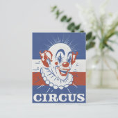 Reclame voor ouderwets circus briefkaart (Staand voorkant)
