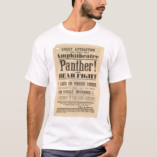 Reclame voor panter- en Beren-vluchten (1293A) T-shirt (Voorkant)