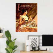 Reclame voor parfumerie uit het verleden poster (Thuiskantoor)