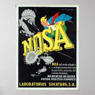 reclame voor plaagbestrijding poster