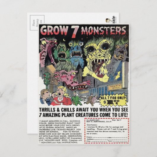 reclame voor postorders briefkaart (Voorkant / Achterkant)