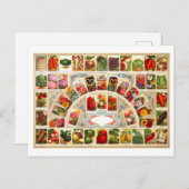  reclame voor Produce & Flower Seeds Briefkaart (Voorkant / Achterkant)
