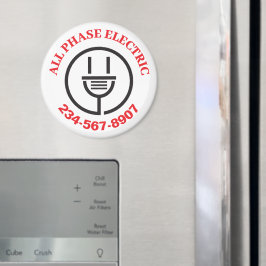 Reclame voor professionele elektrische dienstverle magneet