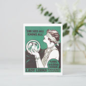 reclame voor Psychic Lady Leona Briefkaart (Staand voorkant)