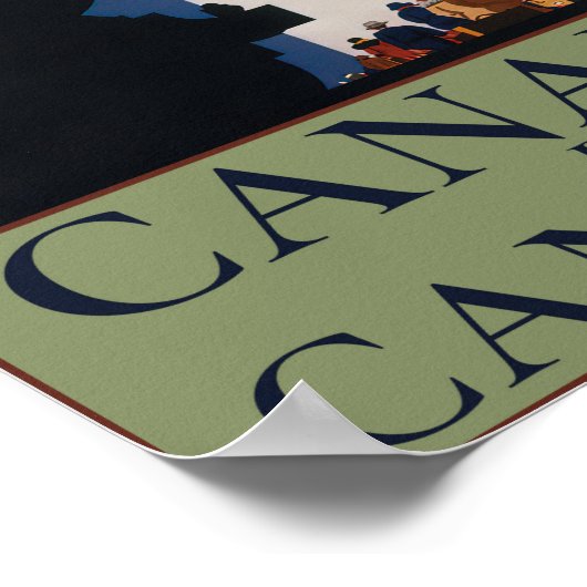 reclame voor reizen per trein en over zee poster (Hoek)