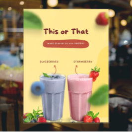 Reclame voor restaurant milkshake op de voorkant raamsticker