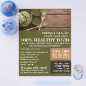 Reclame voor Rustieke Gezondheidsvoedingswinkel Flyer (Enkel)