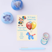 Reclame voor schoolkermis of kinderfestival flyer (Enkel)