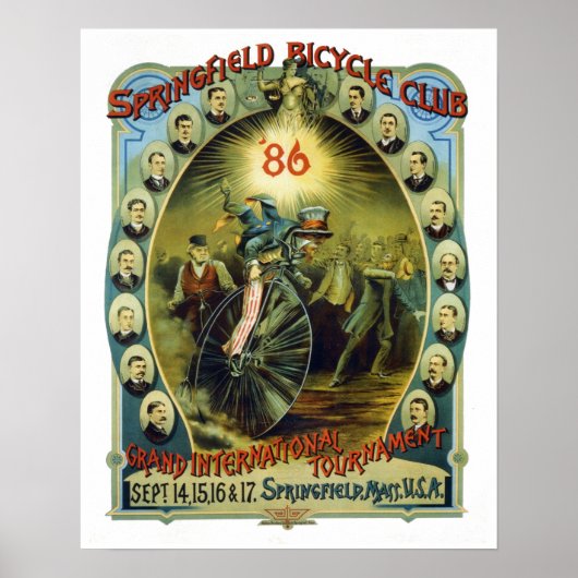  reclame voor Springfield Bicycle Club Poster (Voorkant)