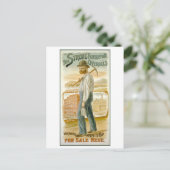 reclame voor sterke overalls Briefkaart (Staand voorkant)