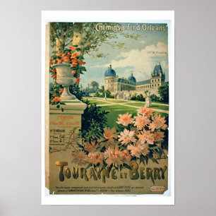 Reclame voor "Touraine Et Berry" door Orleans Poster
