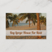 Reclame voor Tropische tapeschermen Visitekaartje (Voorkant)