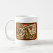  reclame voor verse oesters circa 1870 koffiemok (Links)