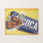 Reclame voor vintage chocoladereep legpuzzel (Horizontaal)