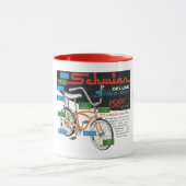 Reclame voor vintage fiets mok (Midden)
