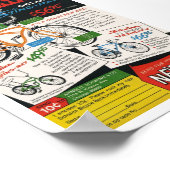 Reclame voor vintage fiets poster (Hoek)