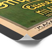 Reclame voor vintage Italiaanse regenjas Poster (Hoek)