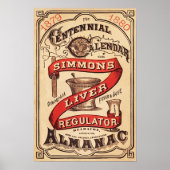 Reclame voor vintage leverregulator poster (Voorkant)