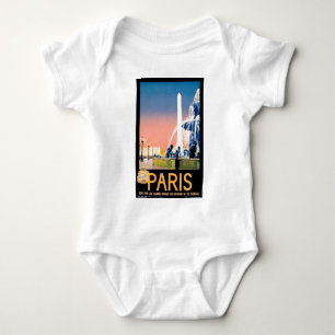 Reclame voor vintage reis naar Parijs Romper