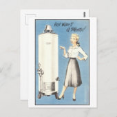 Reclame voor Waterverwarmer 1950s Briefkaart (Voorkant / Achterkant)