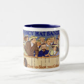 reclameband Fancy Pet Tweekleurige Koffiemok (Voorkant rechts)