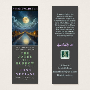 Reclameboek Dark Grey Mystery Mini Visitekaartjes