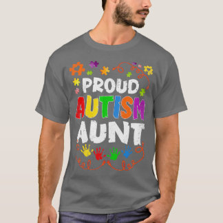 reclameboodschappen tante Puzzle Autisme T-shirt