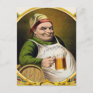  reclameboodschappen voor laserbier briefkaart