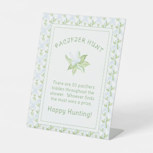 RECLAMEBORD MET VOETSTUK