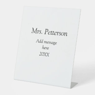  RECLAMEBORD MET VOETSTUK