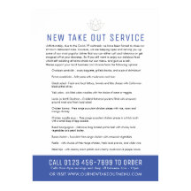 Reclamebord noodrestaurant nieuwe blauwe menu