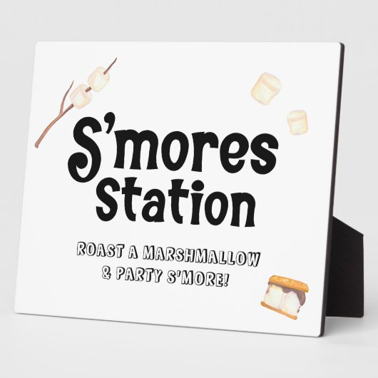 Reclamebord S'mores Station Fotoplaat (Zijkant)
