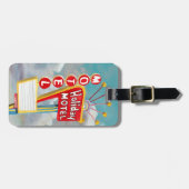 Reclamebord vakantie motel bagagelabel (Voorkant horizontaal)